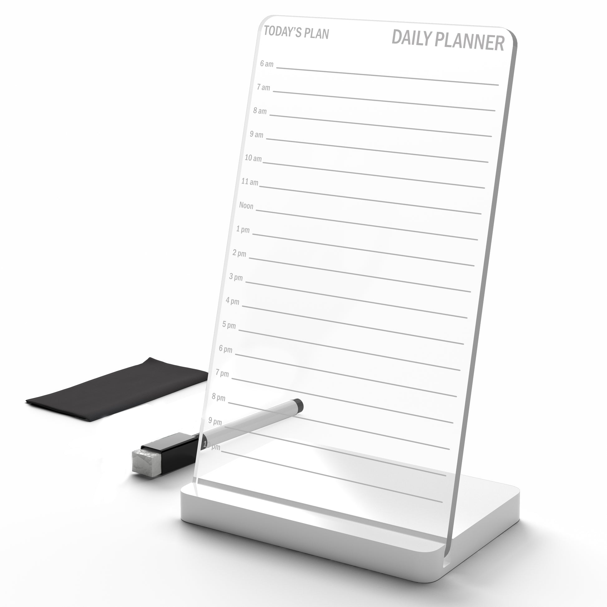 Clarity+ acrylic planner board close-up, Small size