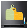 TWOgether planner board styled in modern kitchen, Yellow and Green