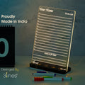 Light-up board with writing surface, markers, and 'Proudly Made in India