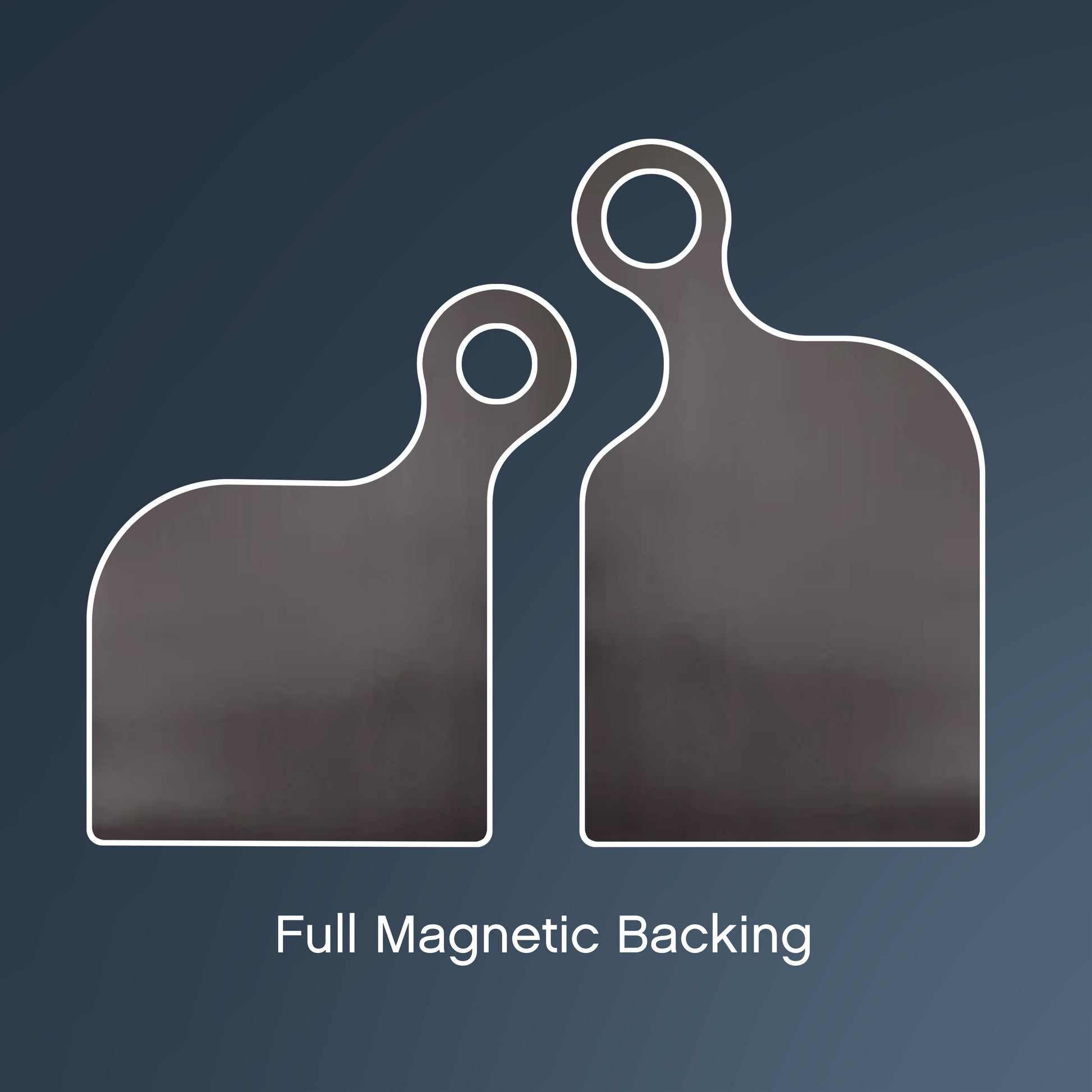 TWOgether strong magnetic backing for fridge mounting