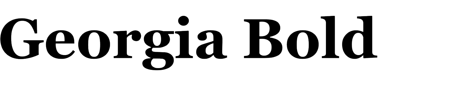 Georgia Bold