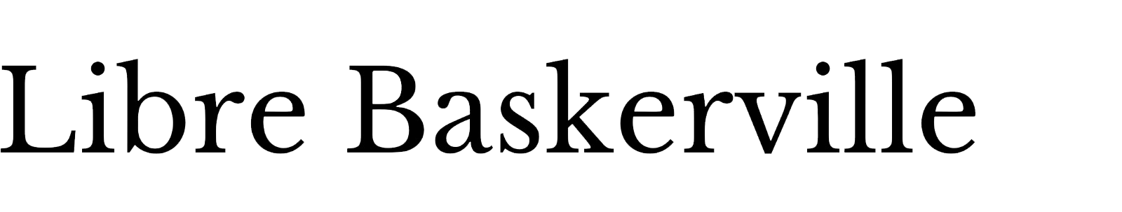 Libre Baskerville